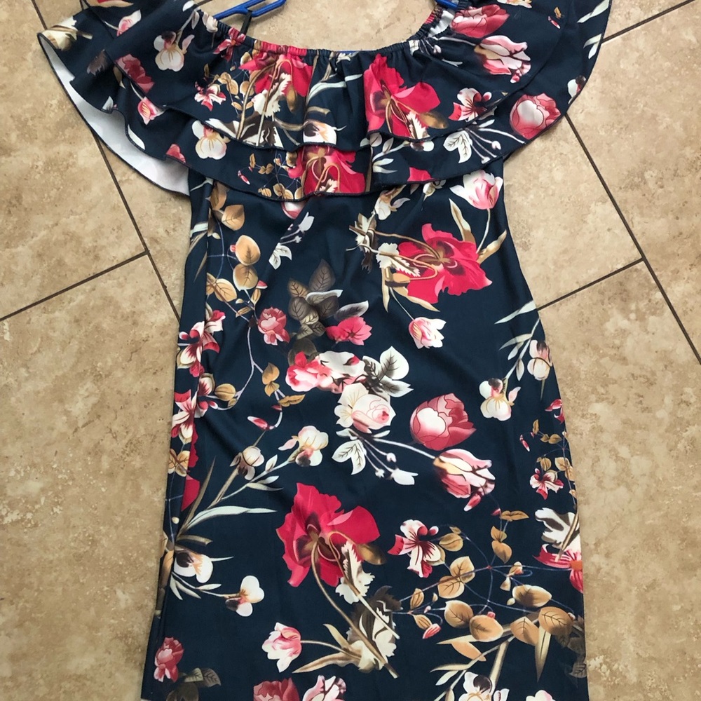 Floral Off-Shoulder Dress